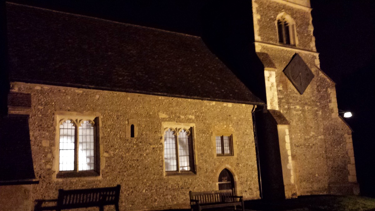 FLOODLIT St PETER'S CHURCH